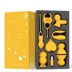 Bộ đồ chơi tình dục Leten 7 món silicone chống nước sạc usb 