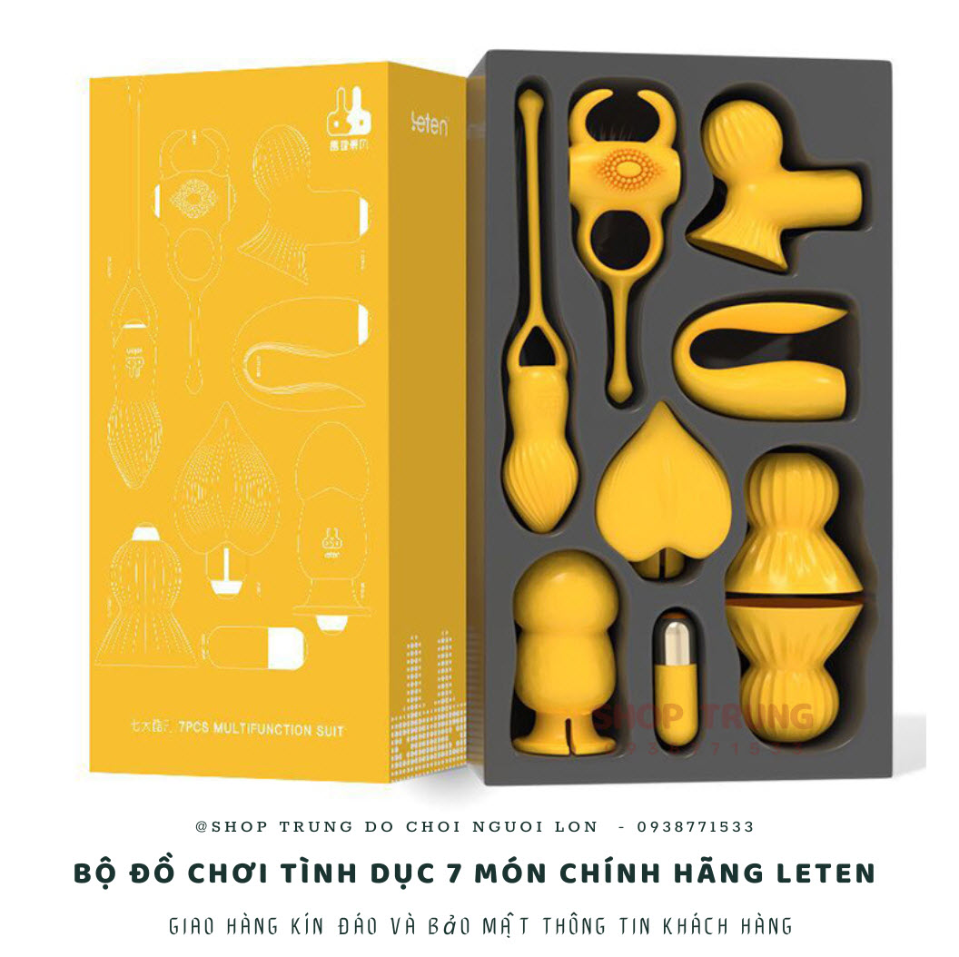 Bộ đồ chơi Leten 7 món chính hãng kích thích cực đã cho cặp đôi