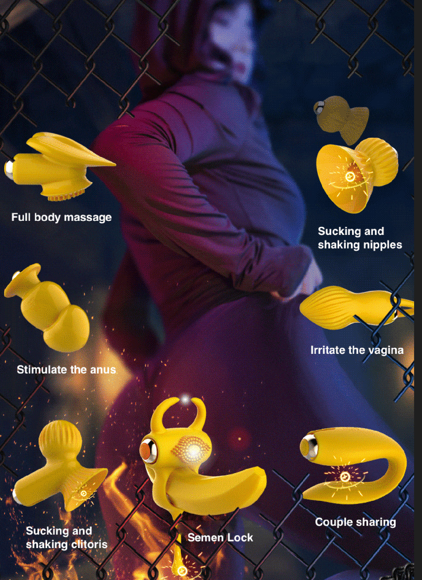 Bộ đồ chơi Leten 7 món chính hãng kích thích cực đã cho cặp đôi