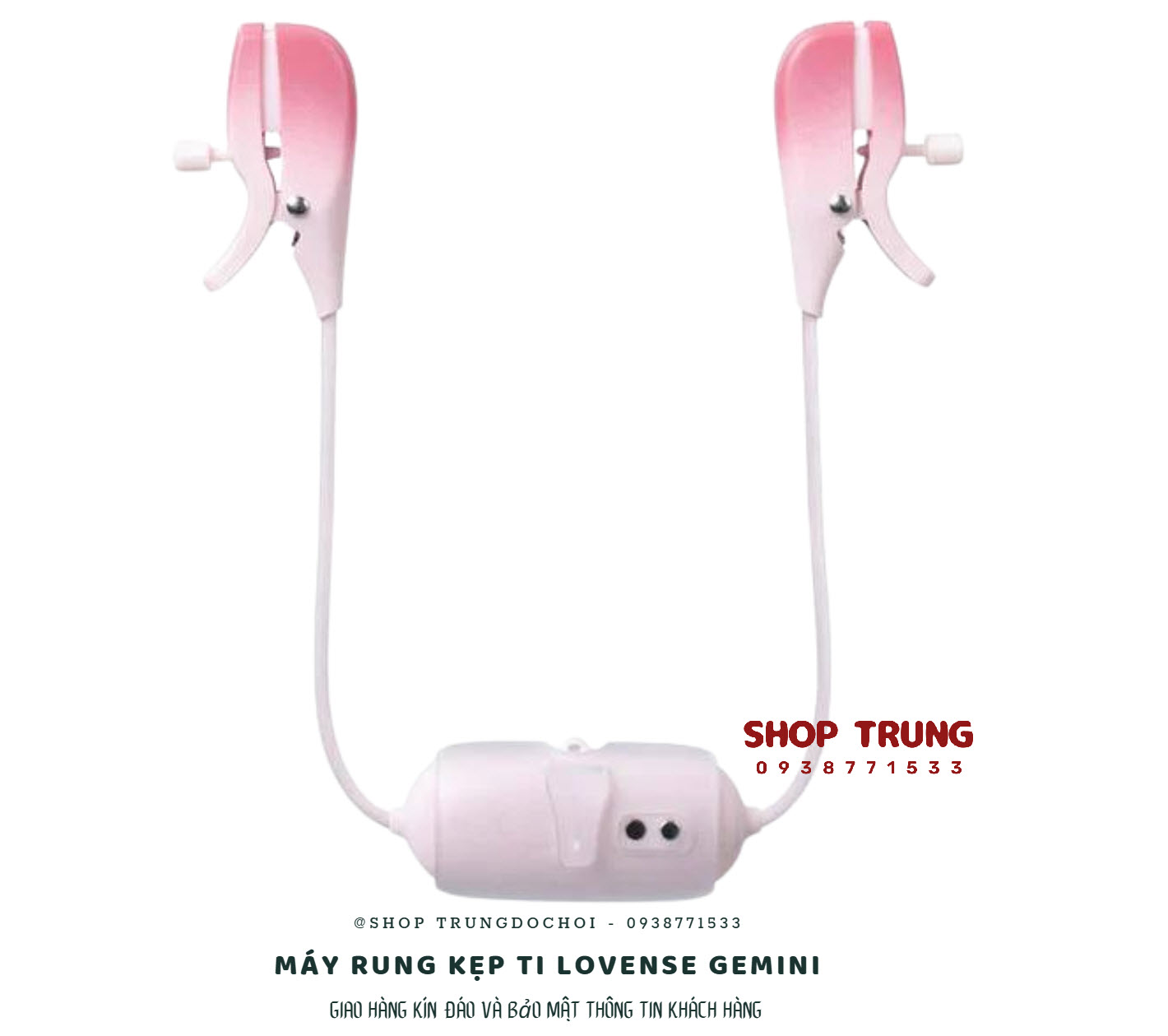 Máy Rung Kẹp Ti Lovense Gemini Hấp Dẫn Trải Nghiệm Sướng