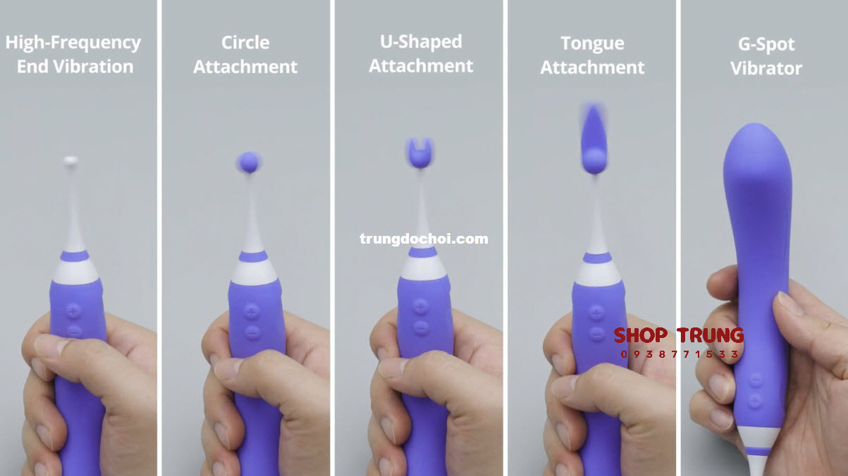 Máy Rung Lovense Hyphy 3 Đầu Phụ Tăng Khoái Cảm, Giao Tiếp Mượt