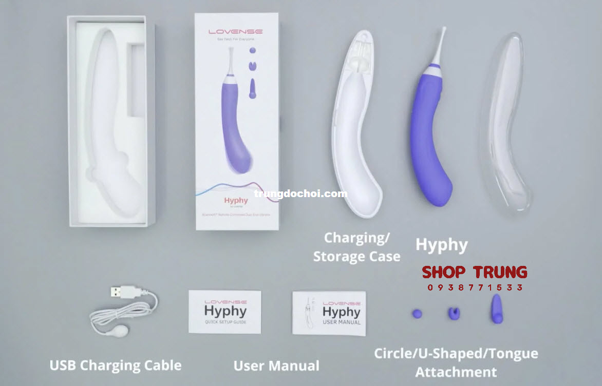 Máy Rung Lovense Hyphy 3 Đầu Phụ Tăng Khoái Cảm, Giao Tiếp Mượt