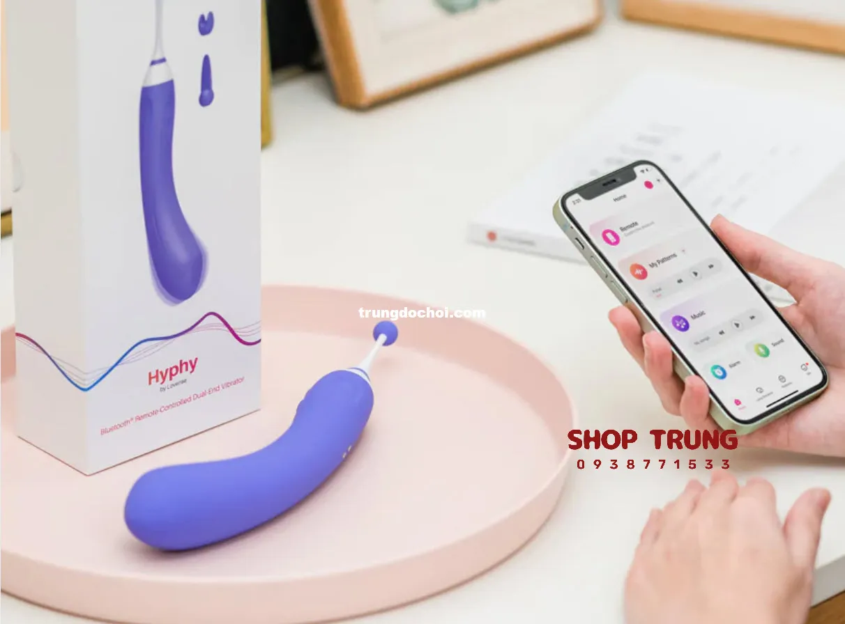 Máy rung Lovense Hyphy kết nối app rung hai đầu ba đầu phụ kích thích