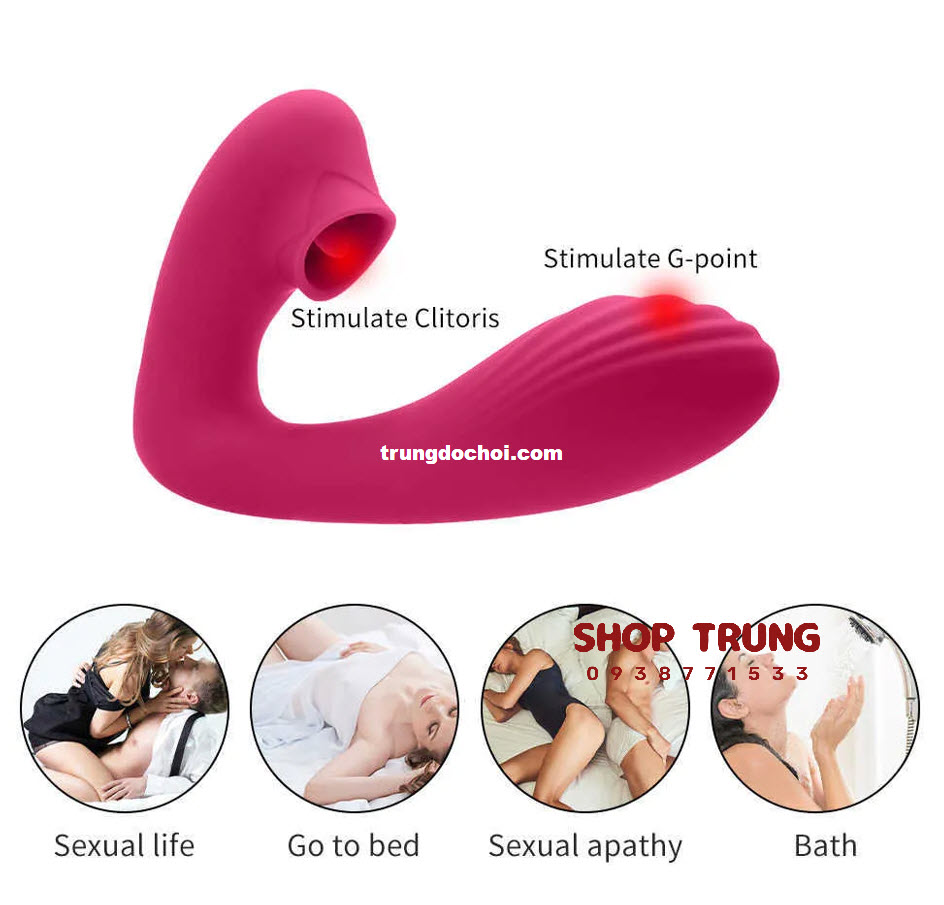Máy rung bú mút đa năng giúp nữ lên đỉnh nhanh