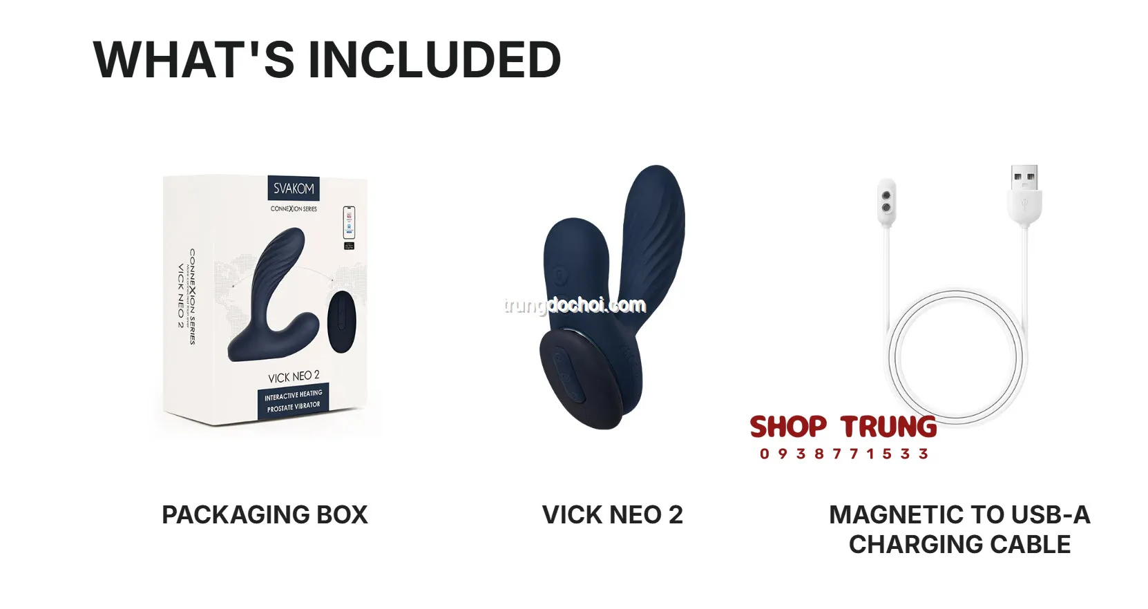 Svakom Vick Neo 2 massage đột phá khoái cảm tuyến tiền liệt cao cấp