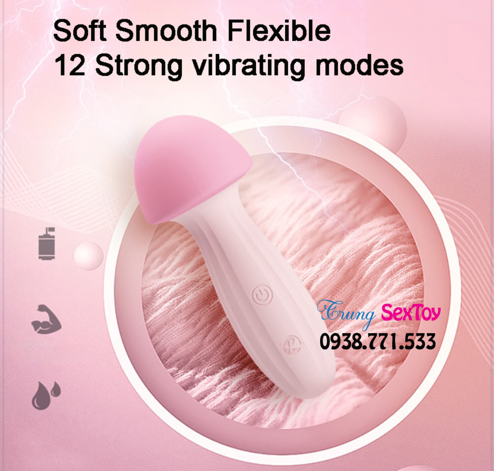 Pretty Love Mushroom Đồ chơi tình dục siêu dễ thương kích thích lôi cuốn