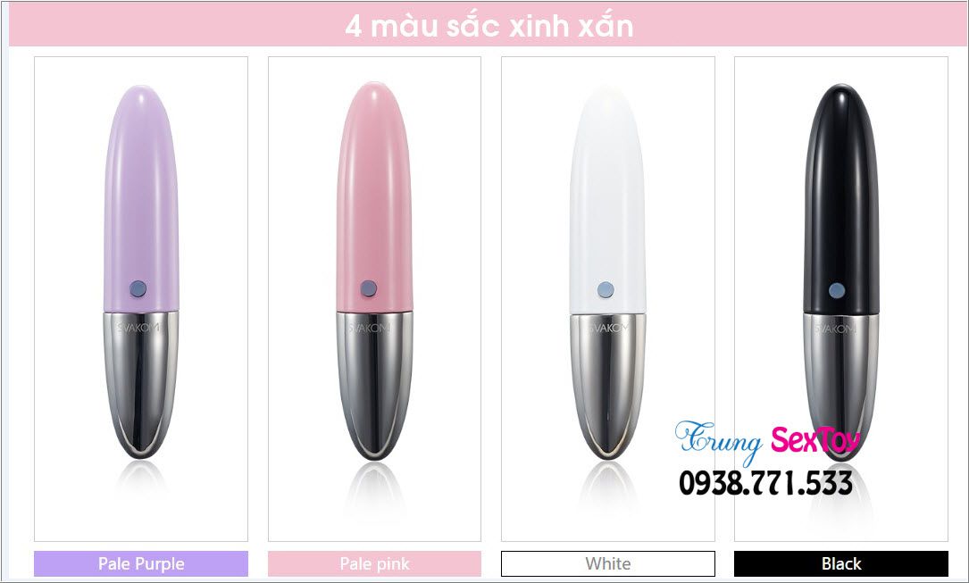 Trứng rung Svakom Rebecca thiết kế son son nhỏ gọn dễ dùng