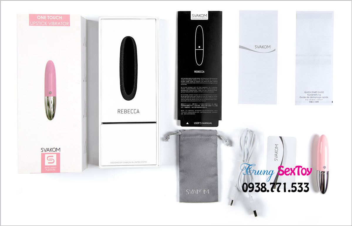 Trứng rung Svakom Rebecca thiết kế son son nhỏ gọn dễ dùng