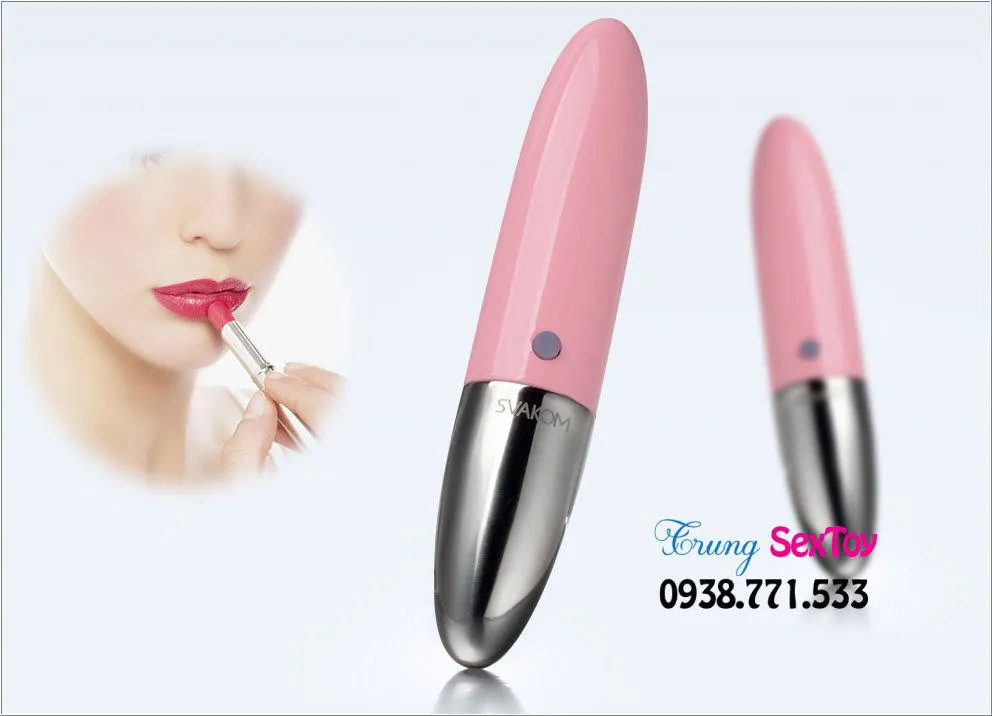 Trứng rung Svakom Rebecca dạng thỏi son nhỏ gọn tiện lợi kích thích điểm G
