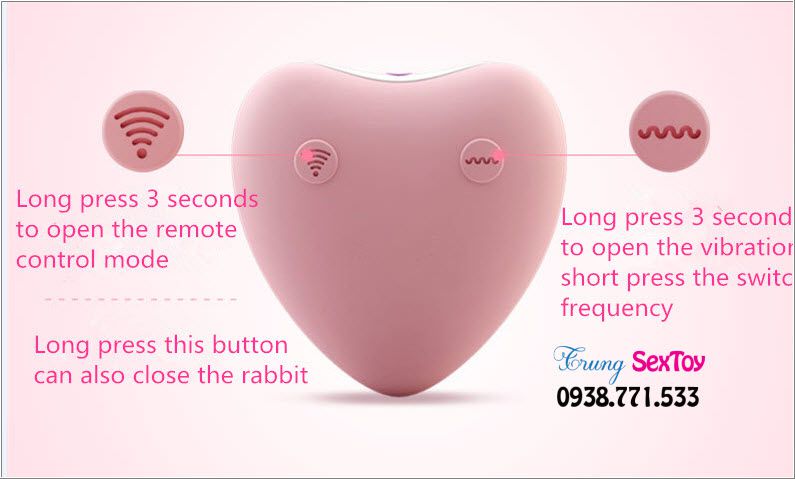 Trứng Rung Luxeluv Rabbit 7C Kích Thích Điểm G Tình Yêu