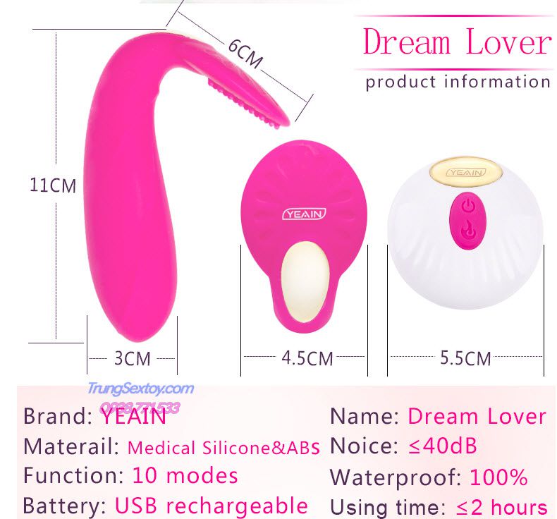 Trứng Rung Yeain Love Butterfly điều khiển từ xa, cực sướng, dễ dùng