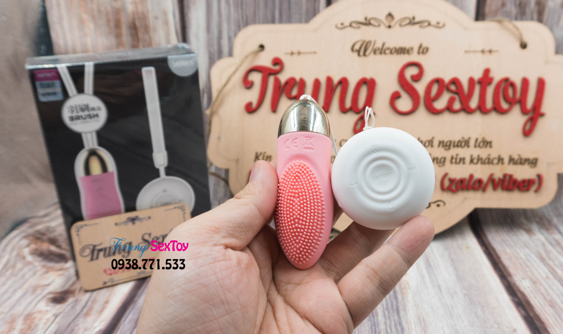 Leten Brush cao cấp không dây trứng rung kích thích dành cho nữ