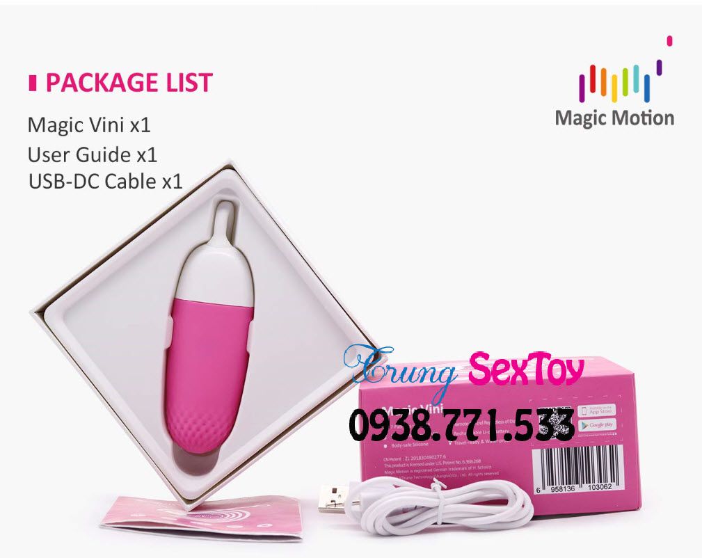 Trứng Rung Magic Vini Điều Khiển App Từ Xa Kích Thích