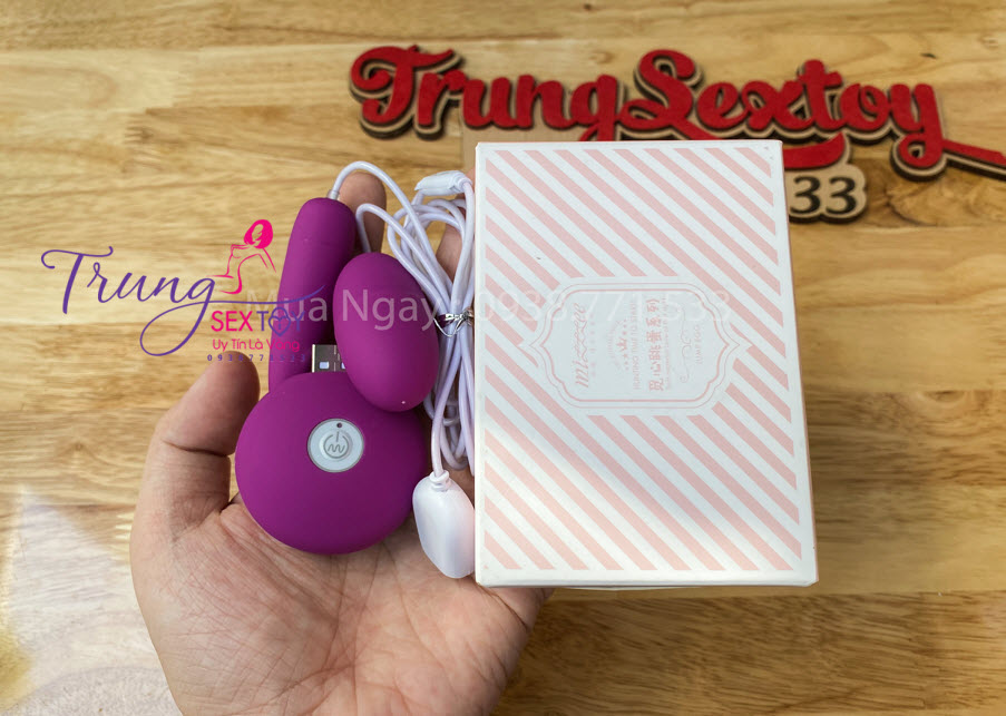 Trứng rung 2 cục USB cao cấp cảm giác mạnh kích thích cực đã