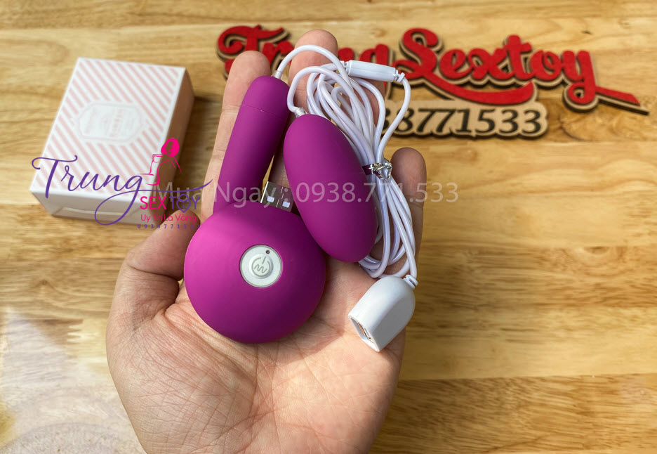 Trứng rung 2 cục USB cao cấp cảm giác mạnh kích thích cực đã