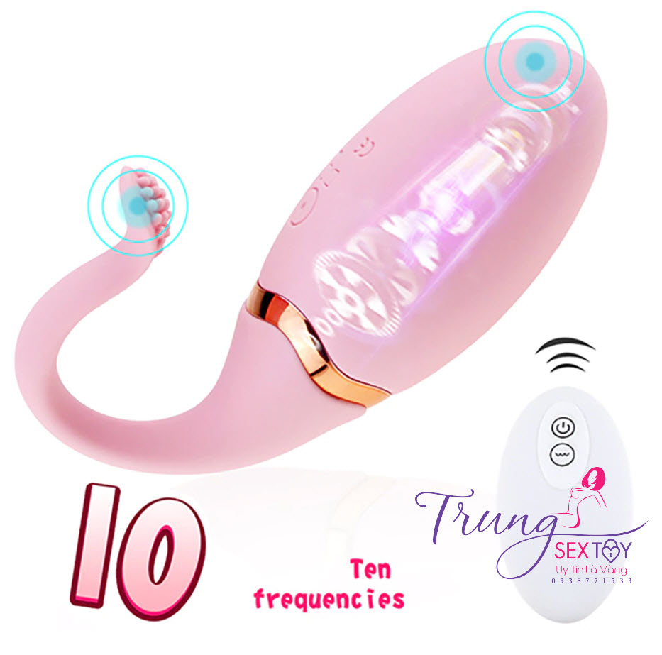 Trứng Rung Cá Voi 10 Chế Độ Mạnh Mẽ Thỏa Mãn Tối Đa
