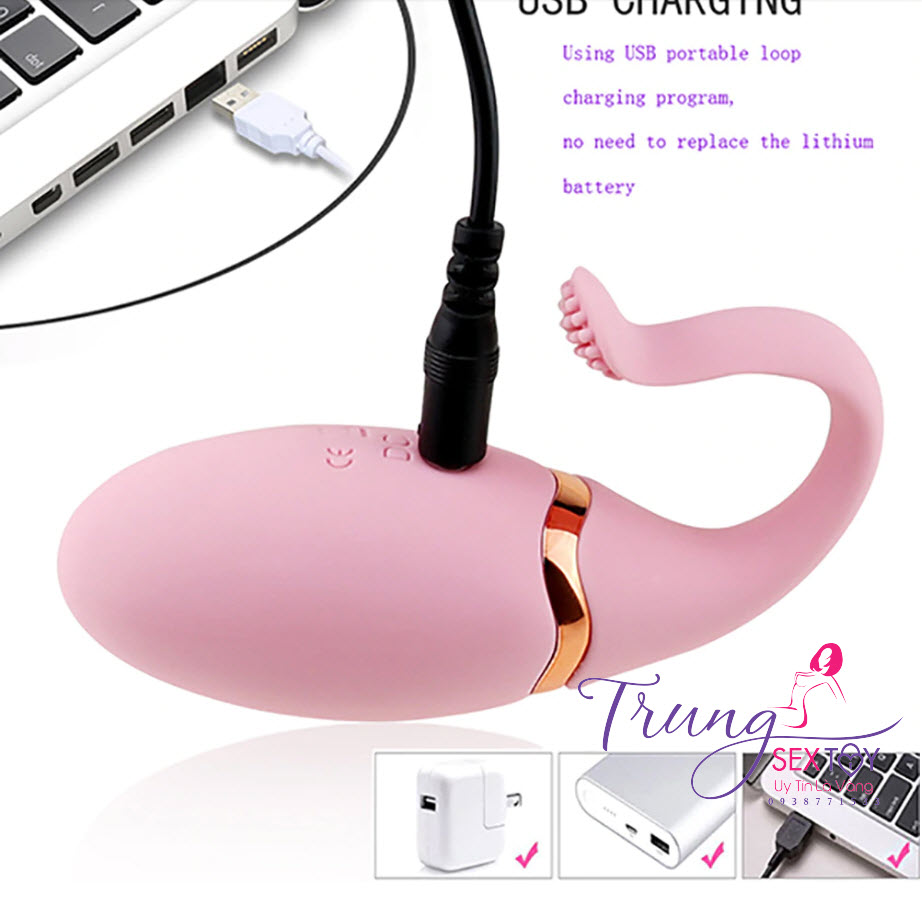 Trứng Rung Cá Voi 10 Chế Độ Mạnh Mẽ Thỏa Mãn Tối Đa