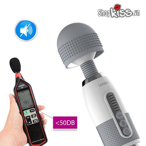 Chày rung cao cấp Leten Lightning sưởi ấm rung 7 chế độ silicon mềm