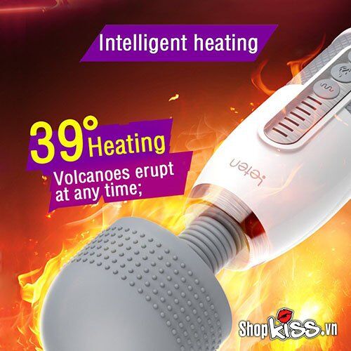 Chày rung cao cấp Leten Lightning sưởi ấm rung 7 chế độ silicon mềm