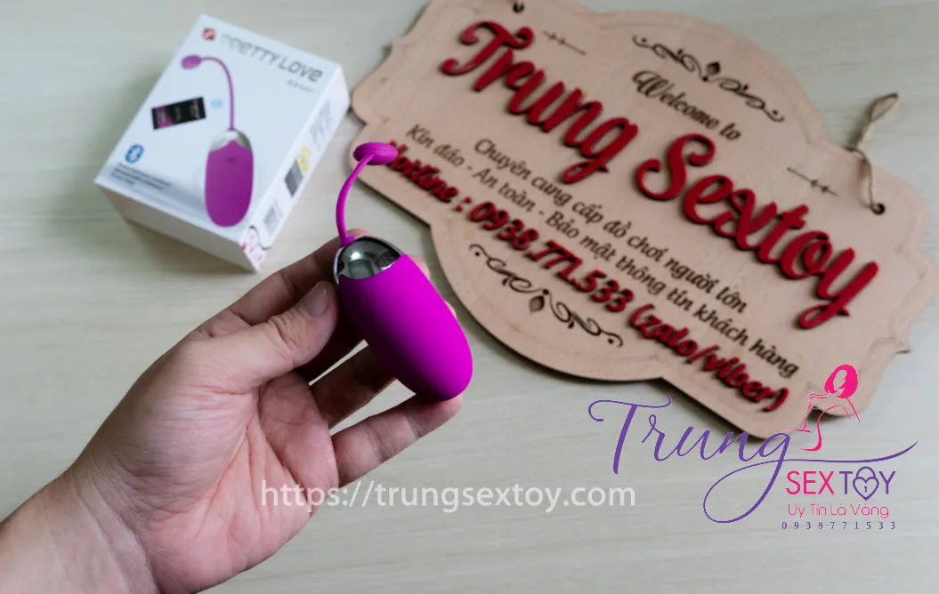 Trứng rung Pretty Love Abner điều khiển điện thoại silicon mềm