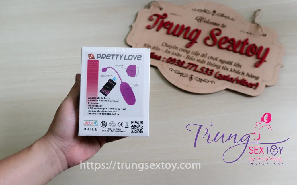 Trứng rung Pretty Love Abner điều khiển điện thoại silicon mềm