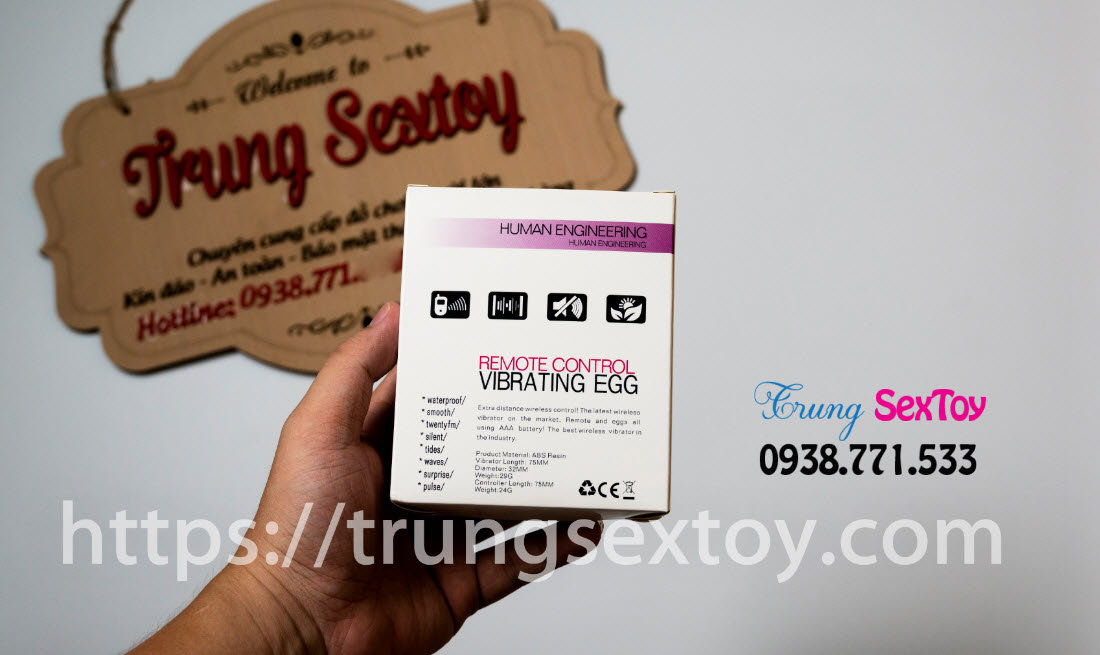 Trứng Rung Từ Xa Siêu Nhỏ Gọn Kích Thích Mạnh Mẽ
