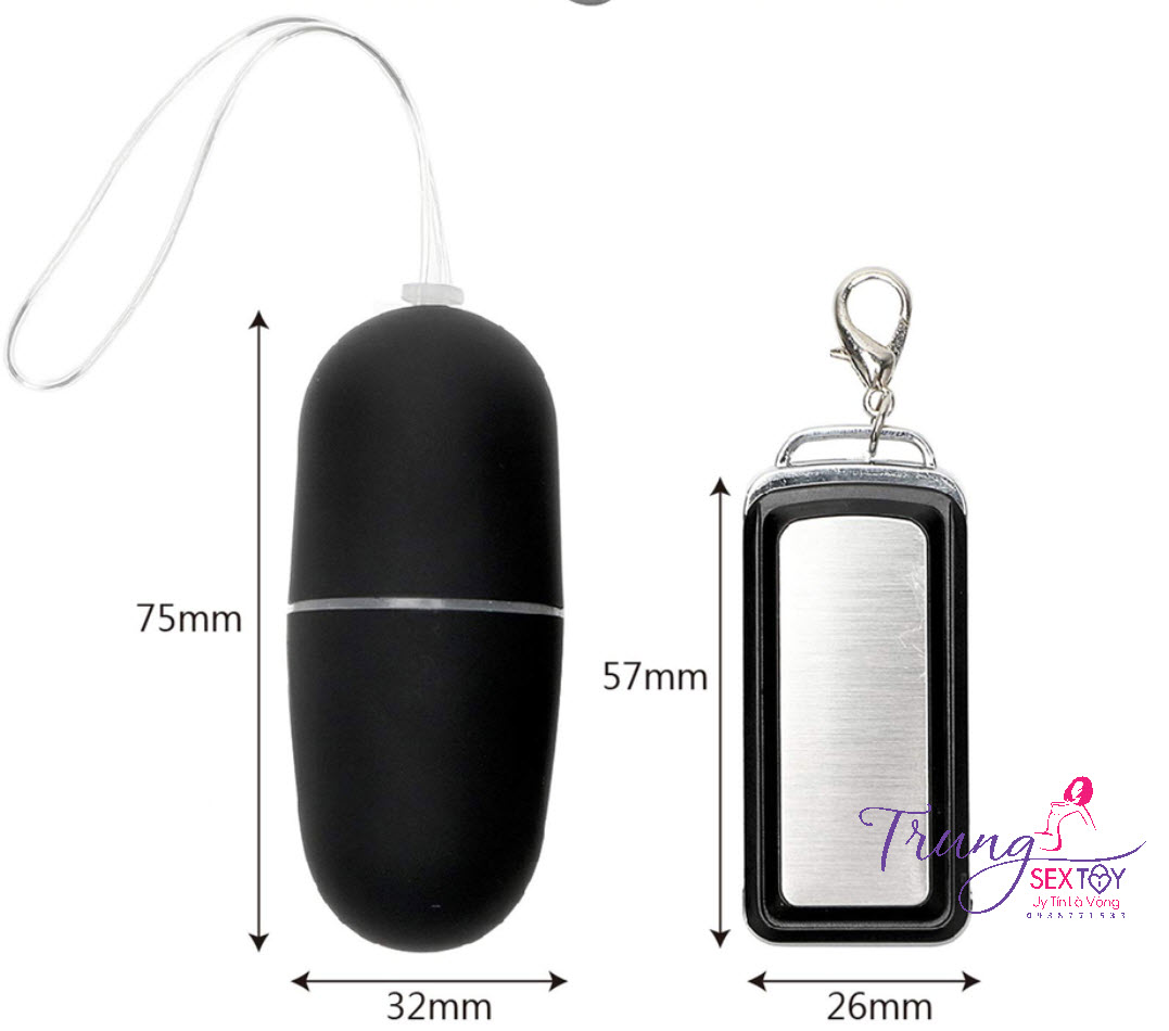 Trứng Rung Từ Xa Gọn Nhẹ Siêu Bền Kích Thích Cảm Giác