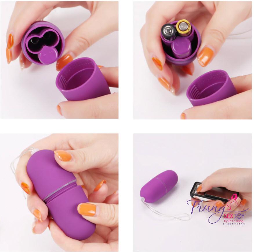 Trứng Rung Từ Xa Gọn Nhẹ Siêu Bền Kích Thích Cảm Giác