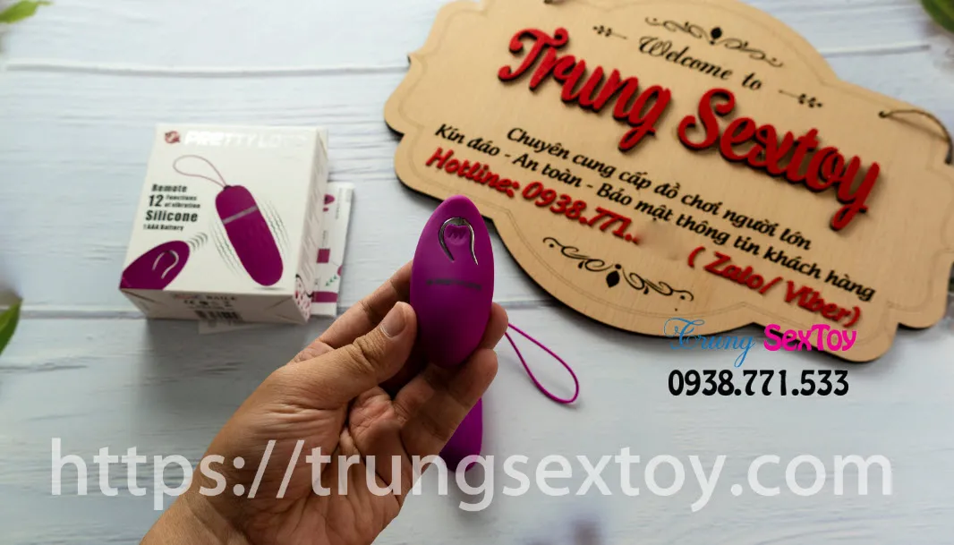 Trứng rung tình yêu Pretty Love Dawn 12 chế độ chống nước pin AAA