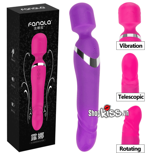 Chày rung Fanala đầu ngoáy đuôi kích thích âm vật điểm G cho nữ