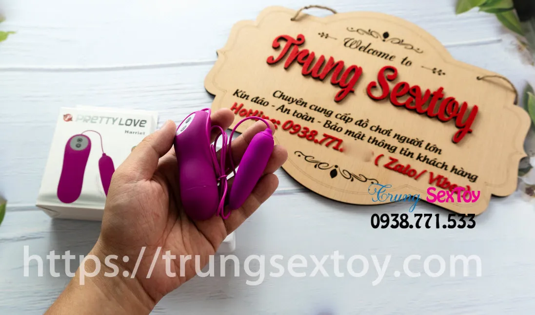 Trứng rung Pretty Love Harriet 12 chế độ giúp thăng hoa