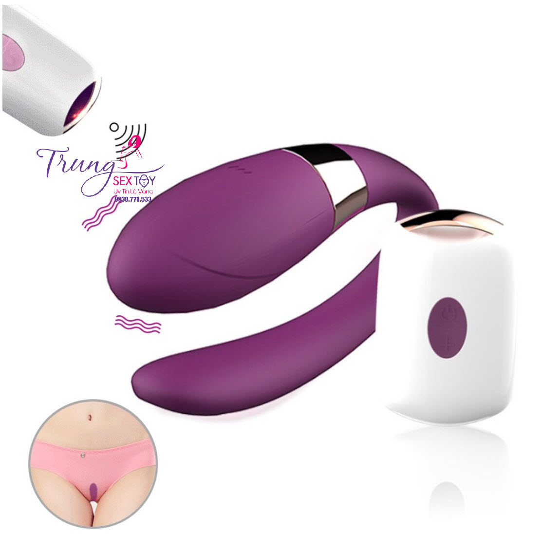 Trứng Rung Không Dây Dibe USB 7 Chế Độ Từ Xa Siêu Mềm Mịn