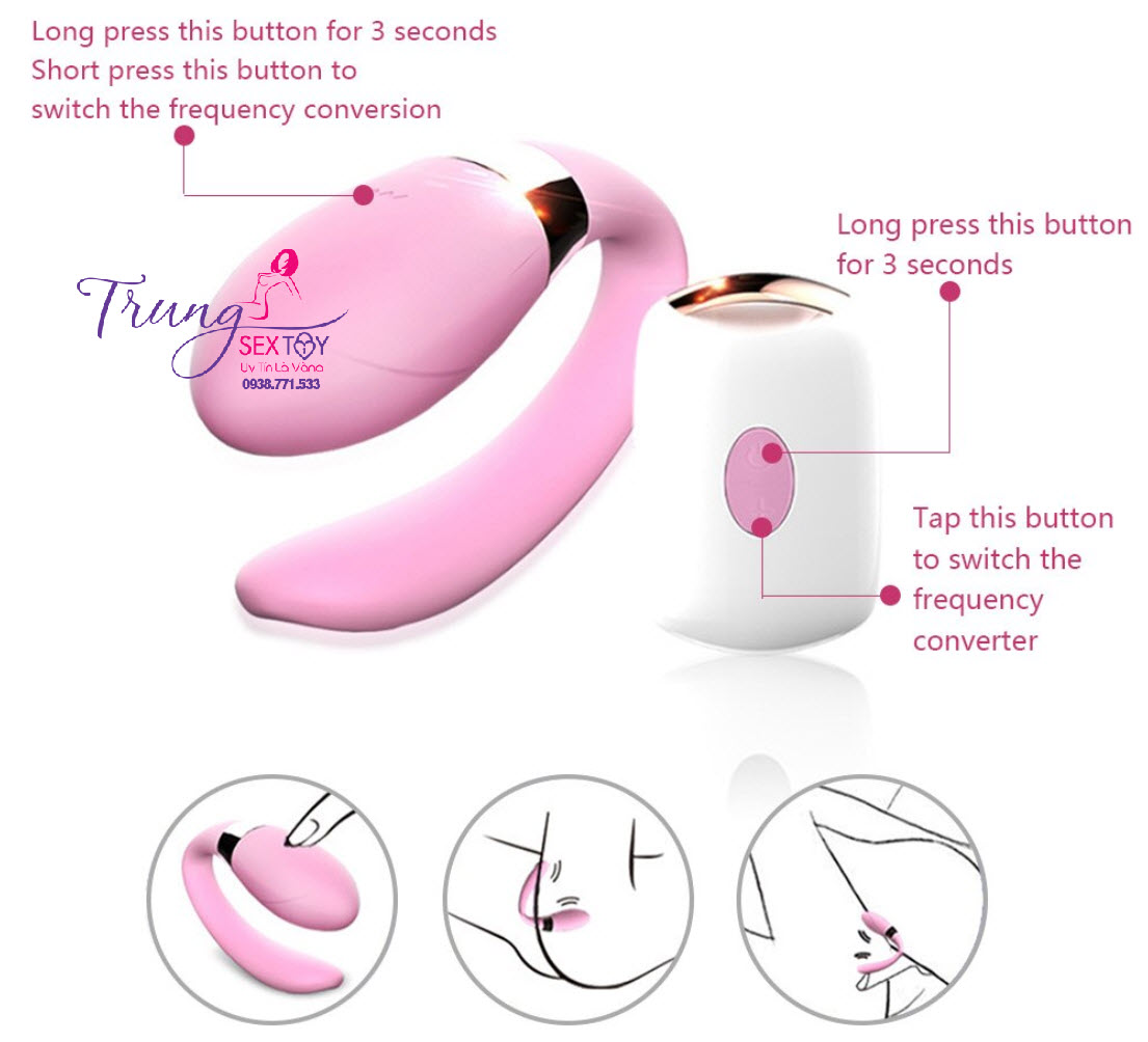 Trứng Rung Dibe Không Dây Điều Khiển Từ Xa Tiện Lợi An Toàn