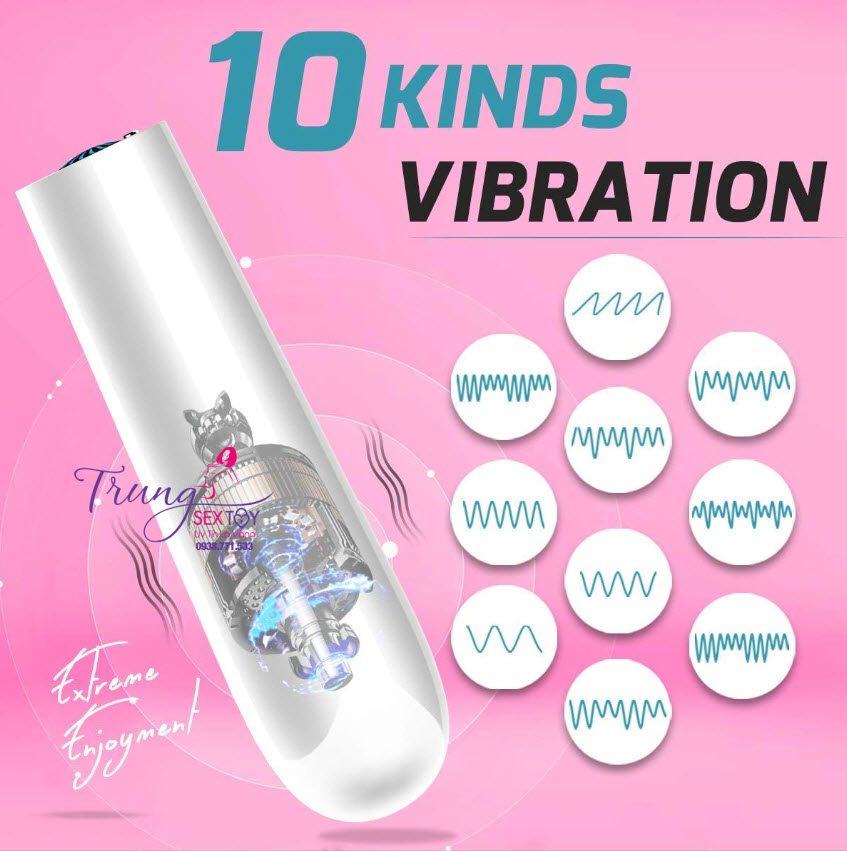 Que Rung Điểm G 10 Chế Độ Rung Mạnh Mẽ, Kích Thước Nhỏ Gọn Kích Thích Tối Đa