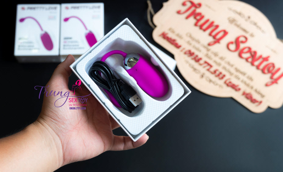 Trứng Rung Prettylove Brook Chính Hãng Mềm Mại Kích Thích