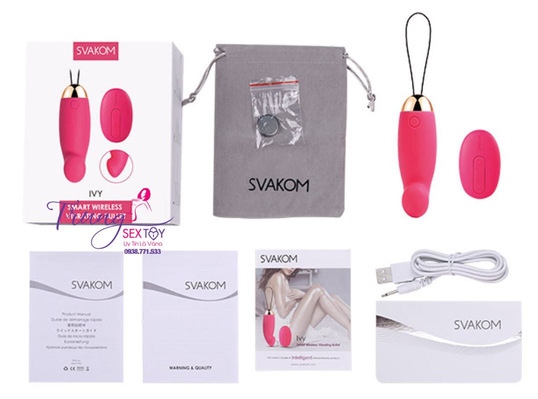 Trứng Rung Svakom Ivy Massage Vùng Kín Kích Thích Cực Mạnh