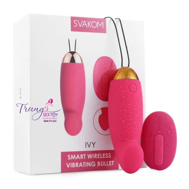 Trứng rung tình yêu Svakom Ivy silicon cao cấp pin lâu dùng