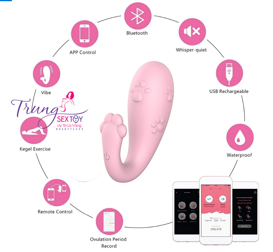 Trứng rung không dây Miao điều khiển điện thoại – Tăng khoái cảm