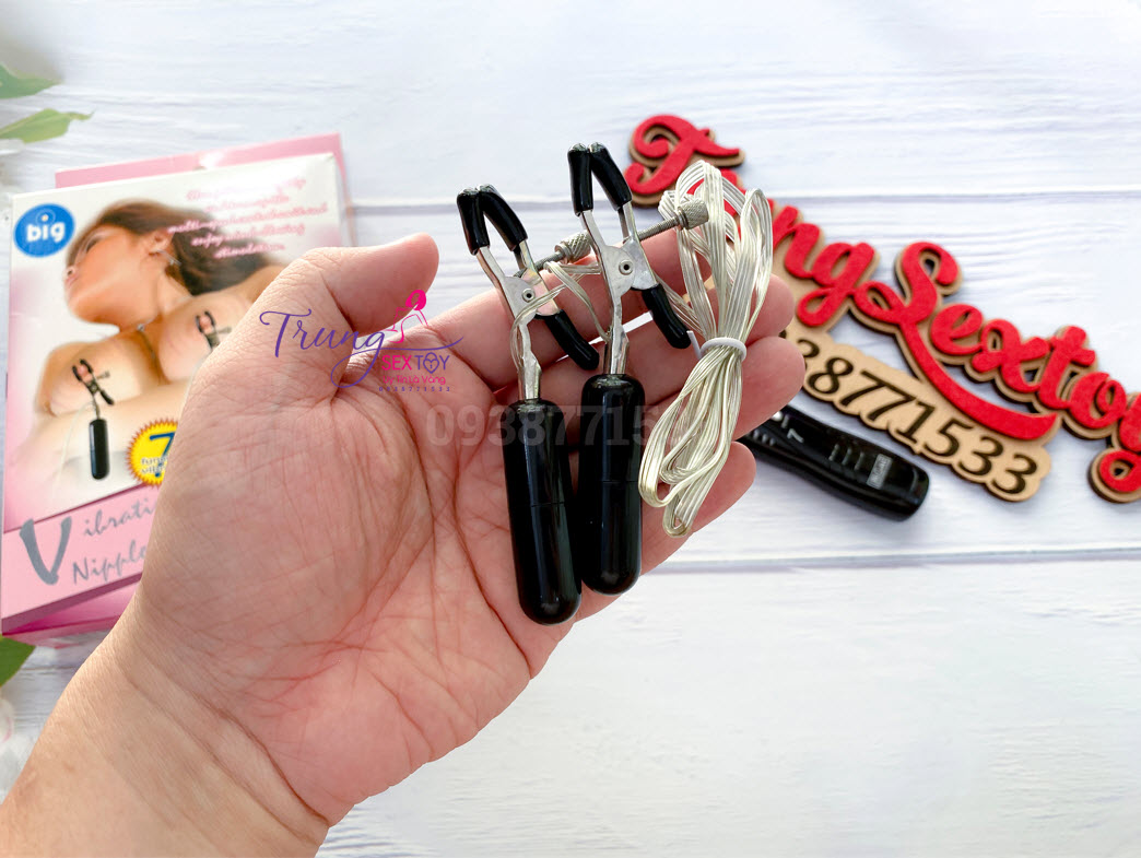 Trứng Rung 7 Chế Độ Kẹp Núm Vú Kích Thích Tình Yêu Siêu Phê