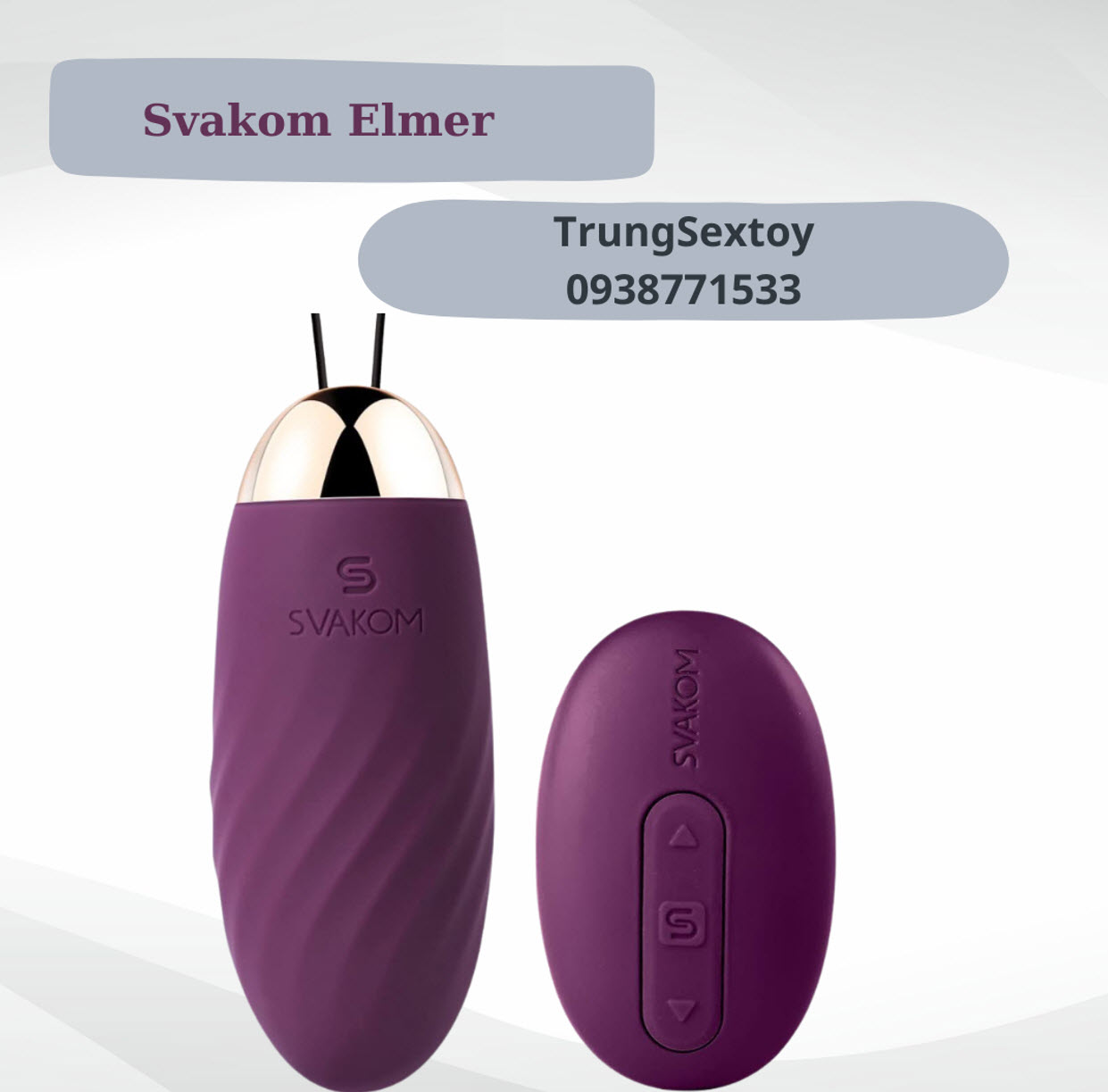 Trứng Rung Svakom Elmer Nhỏ Gọn Đa Tần Số Yên Tĩnh Kích Thích Trứng Rung Svakom Elmer Nhỏ Gọn Đa Tần Số Yên Tĩnh Kích Thích