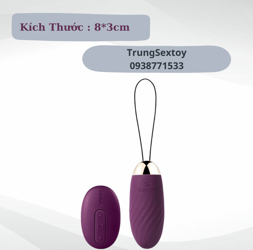 Trứng Rung Svakom Elmer Nhỏ Gọn Đa Tần Số Yên Tĩnh Kích Thích Trứng Rung Svakom Elmer Nhỏ Gọn Đa Tần Số Yên Tĩnh Kích Thích