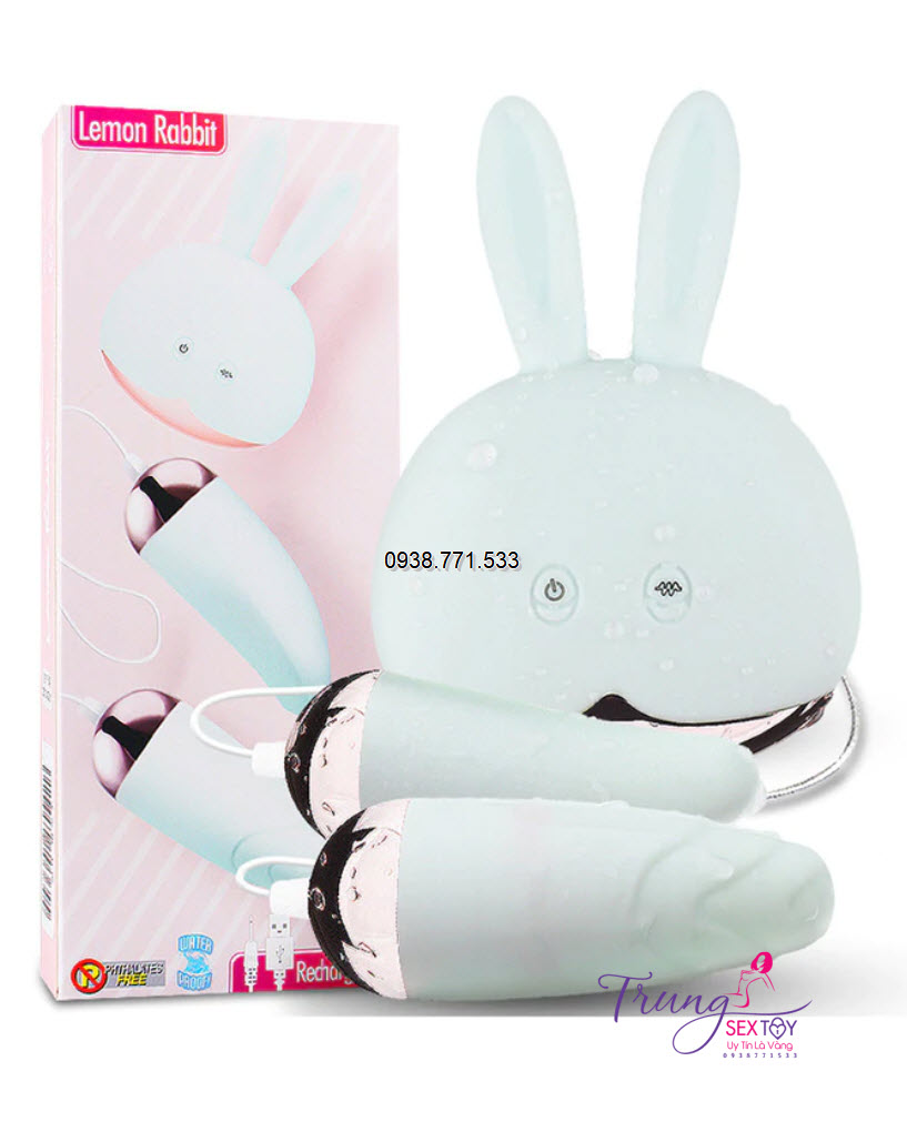 Trứng rung tình yêu hình thỏ dây dài rung siêu mượt tăng khoái cảm