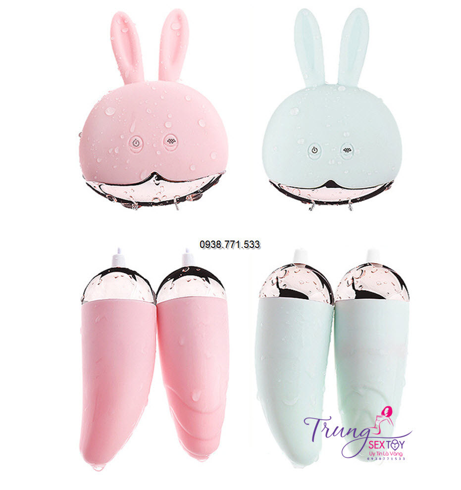 Trứng rung tình yêu hình thỏ dây dài rung siêu mượt tăng khoái cảm