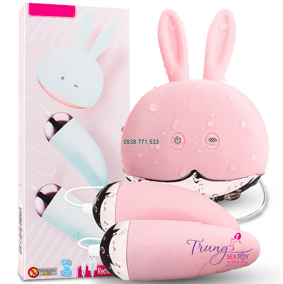 Trứng rung tình yêu hình thỏ dây dài siêu mạnh kích thích