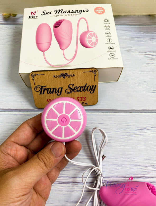 Trứng Rung Dibe Lưỡi Xoay Cao Cấp Tăng Khoái Cảm Nhanh