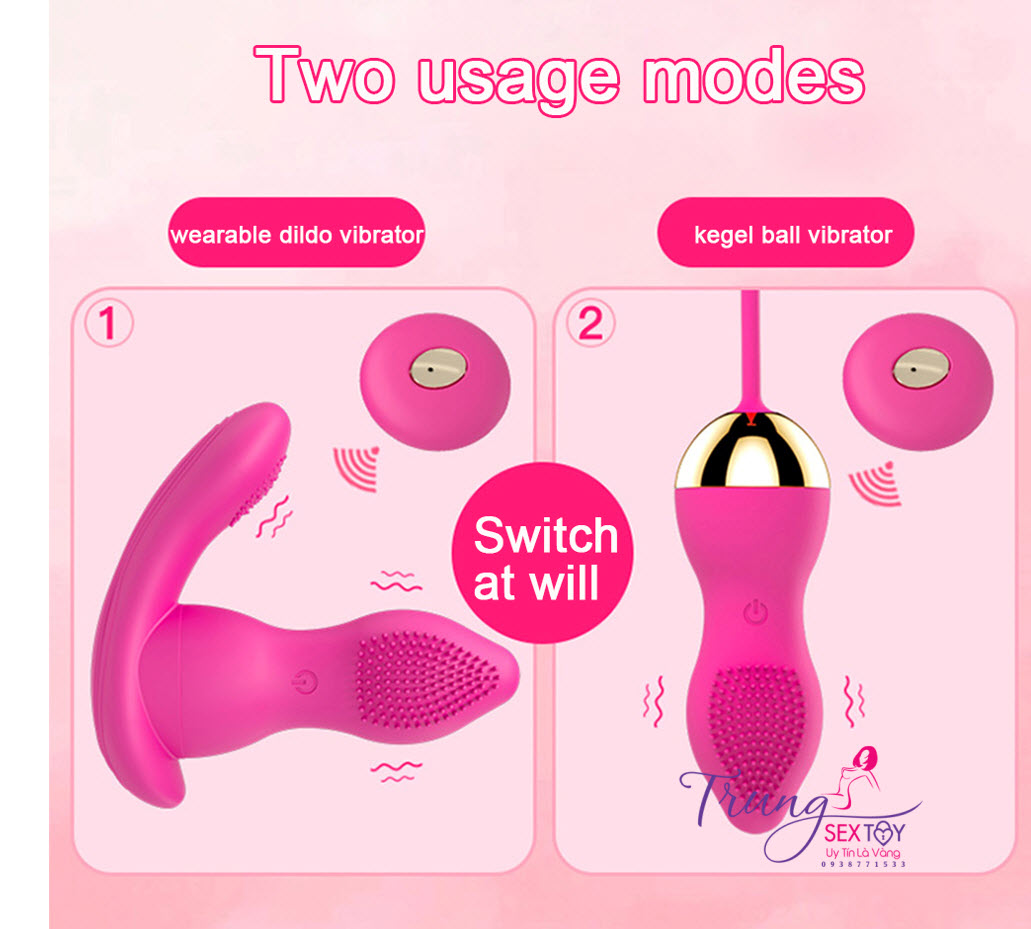 Trứng Rung 2 Trong 1 Kegel Ball 7 Chế Độ Rung Điều Khiển Từ Xa Siêu Hot