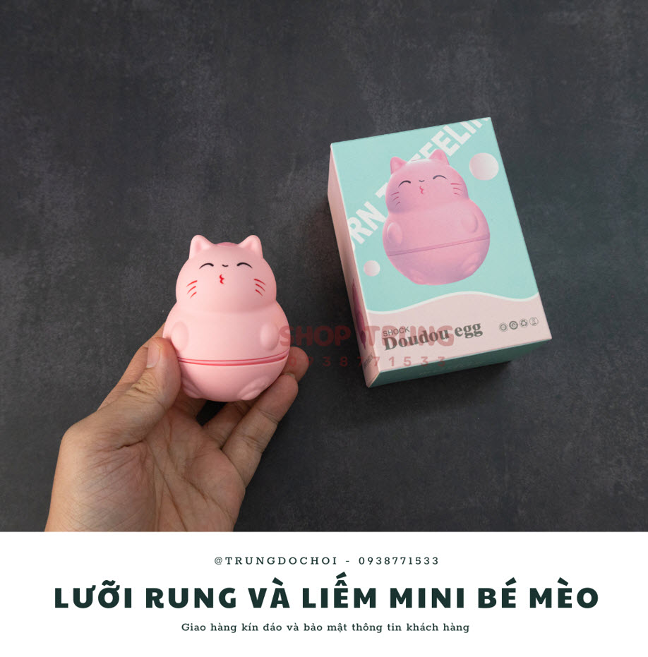 Lưỡi rung mini bé mèo siêu kích thích 10 chế độ cực đỉnh