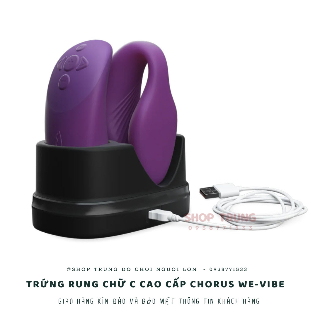 Trứng rung We-Vibe Chorus điều khiển từ xa siêu phê, cao cấp