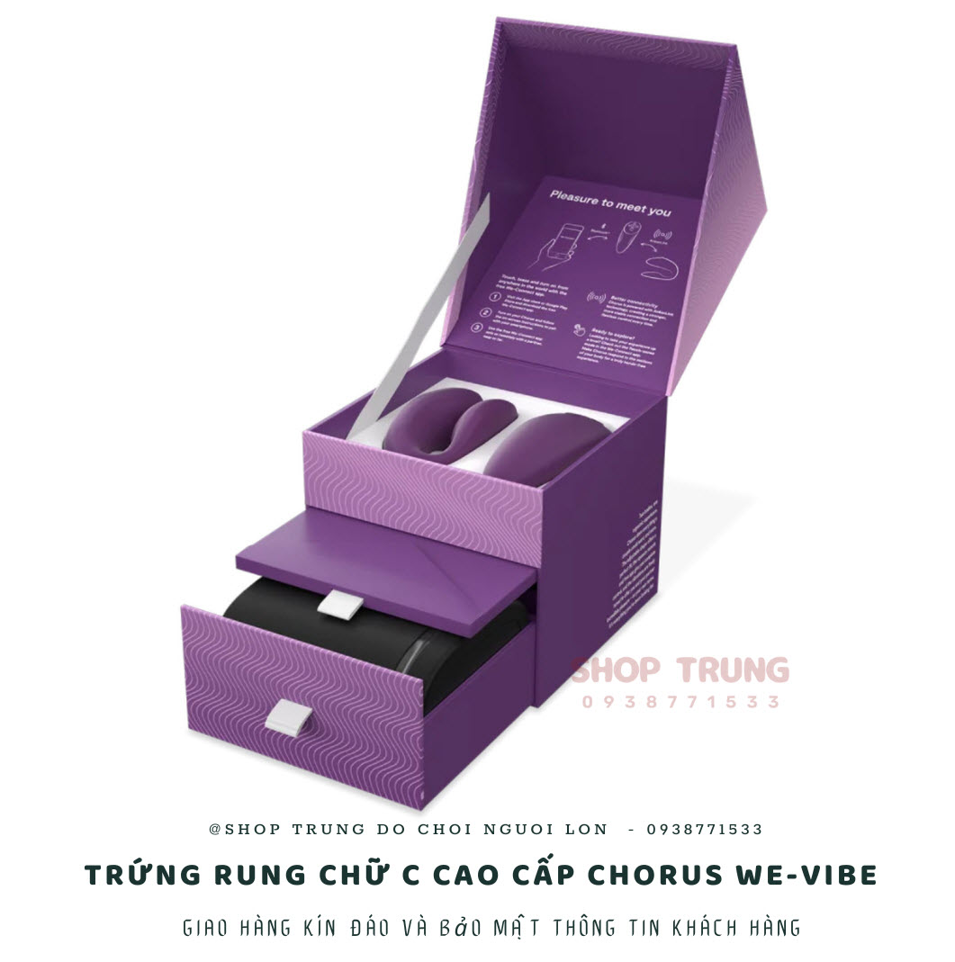 Trứng rung We-Vibe Chorus điều khiển từ xa siêu phê, cao cấp