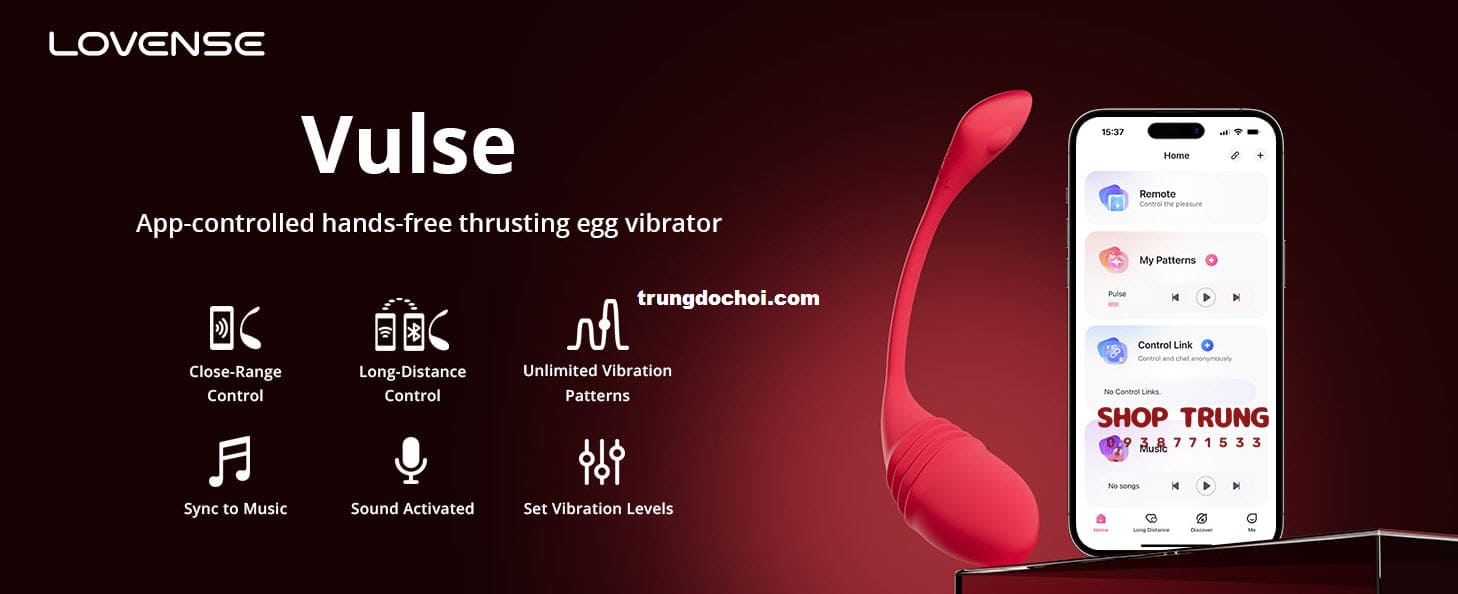 Trứng Rung Lovense Vulse - Khám Phá Cảm Giác Mạnh Mẽ, Quyến Rũ